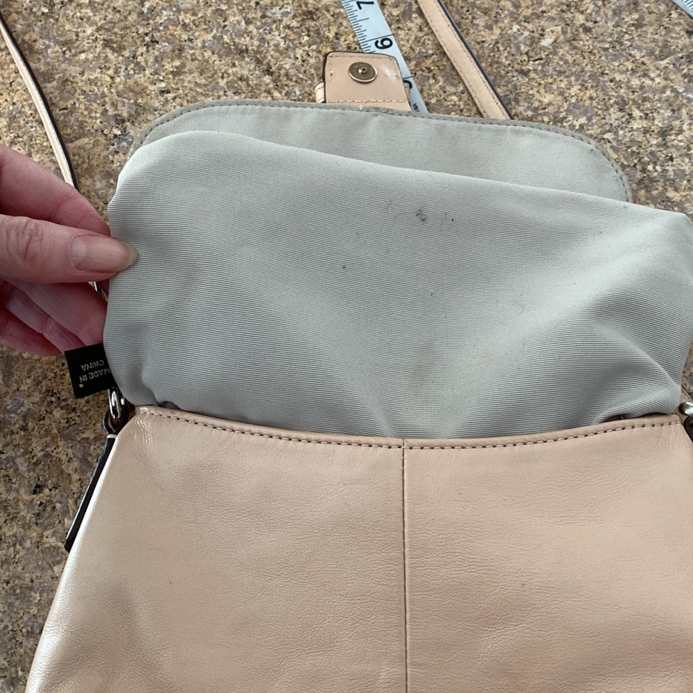 Coach Crossbody Leather Bag Pink Silver Toned Hardware Small Purse - Picture 16 of 17